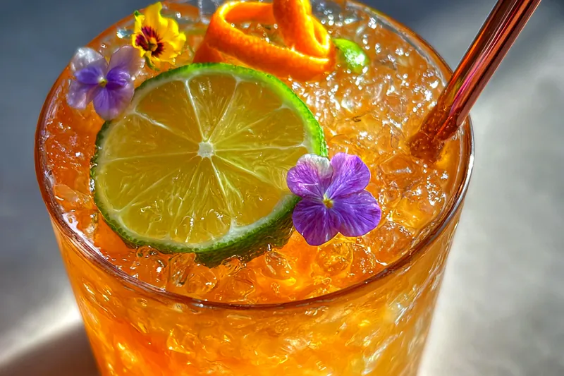 Fresh ingredients for Tropical Citrus Punch