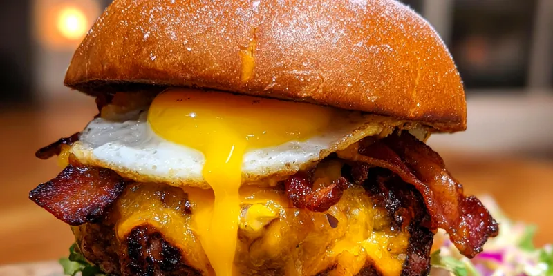 Delicious Ultimate Gourmet Burger Delight served on a plate