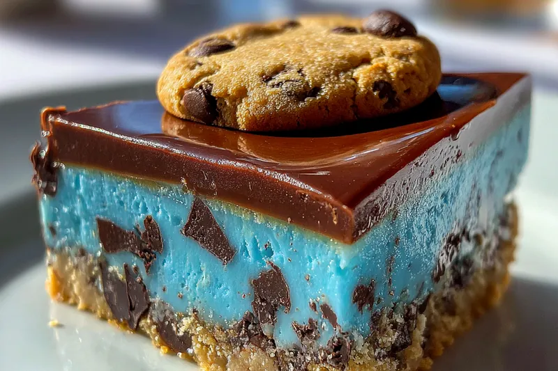 Cooking process for Vibrant Blue Cookie Cheesecake