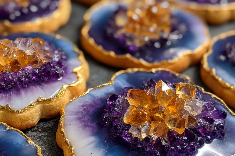 Fresh ingredients for Vibrant Geode Sugar Cookies