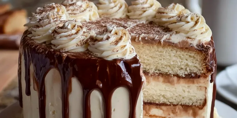 White Chocolate Mocha Layer Cake