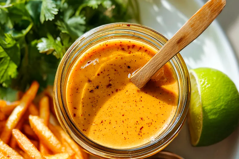 Fresh ingredients for Zesty Chipotle Mayo Dip