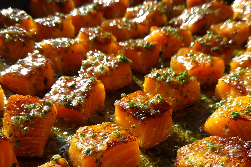 Fresh ingredients for Zesty Grilled Salmon Bites